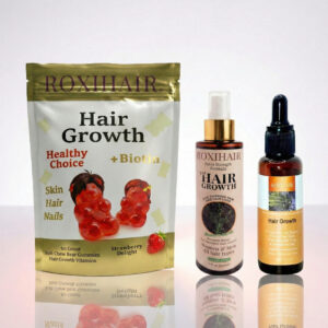 ROXIHAIR 3-Step Hair Growth System – Complete Inner & Outer Care Bundle